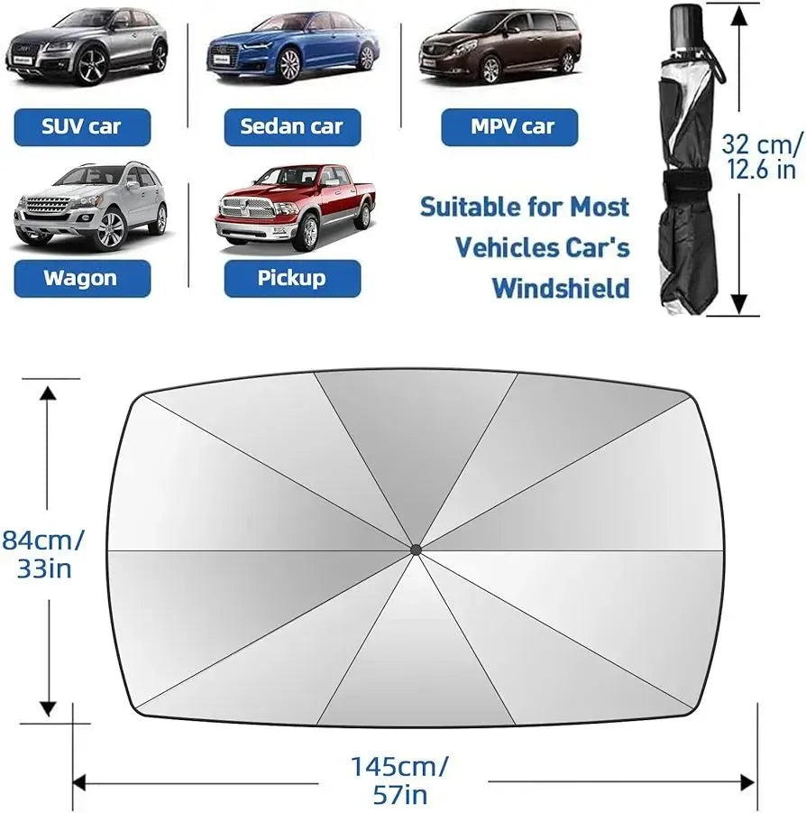 Car Windshield Sun Shade Umbrella