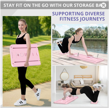 Multi-Purpose Foldable Pilates Reformer Board for Home, 5 in 1 Pilates Sliding Board