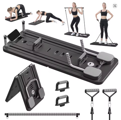 Multi-Purpose Foldable Pilates Reformer Board for Home, 5 in 1 Pilates Sliding Board