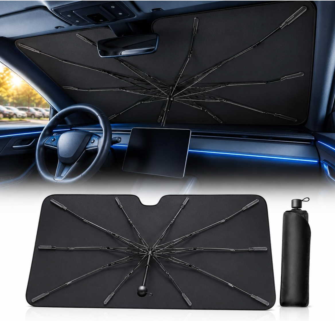 Car Windshield Sun Shade Umbrella