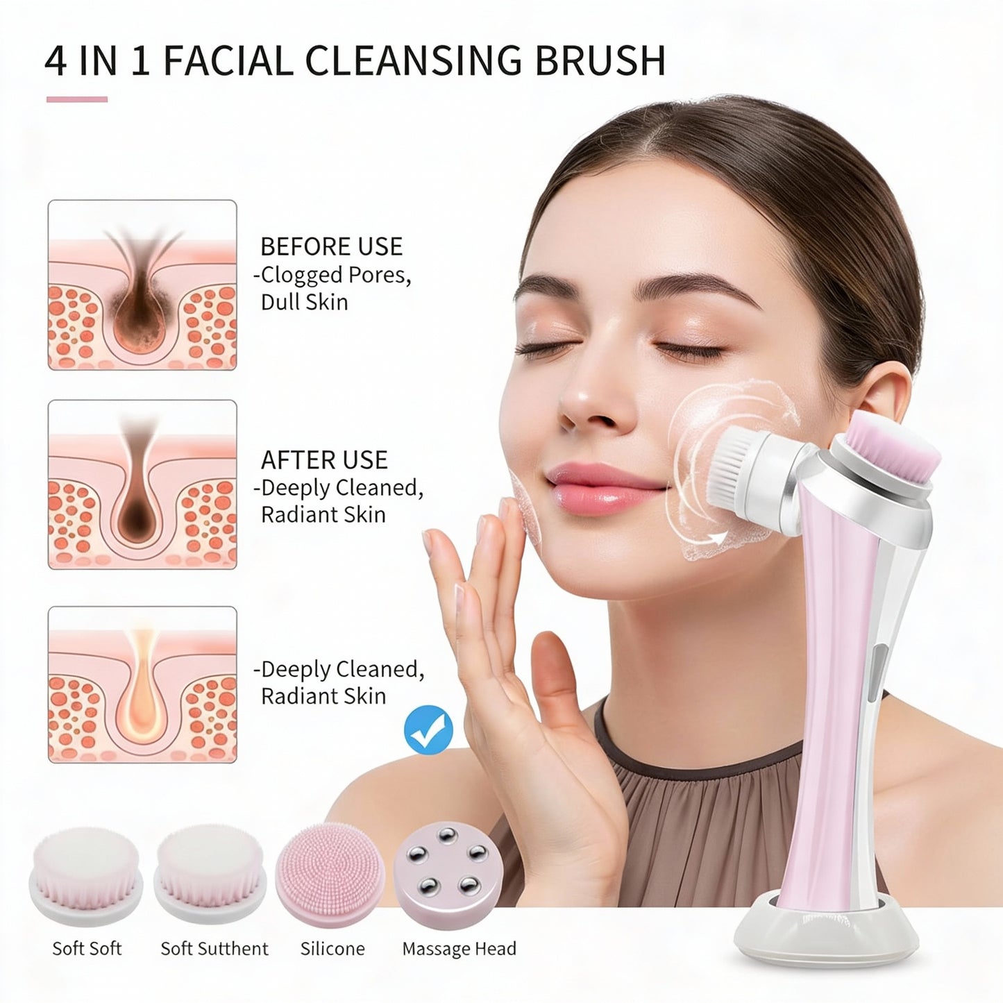 Electric Face Cleansing Brush